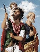 CIMA da Conegliano St Christopher with the Infant Christ and St Peter oil painting picture wholesale